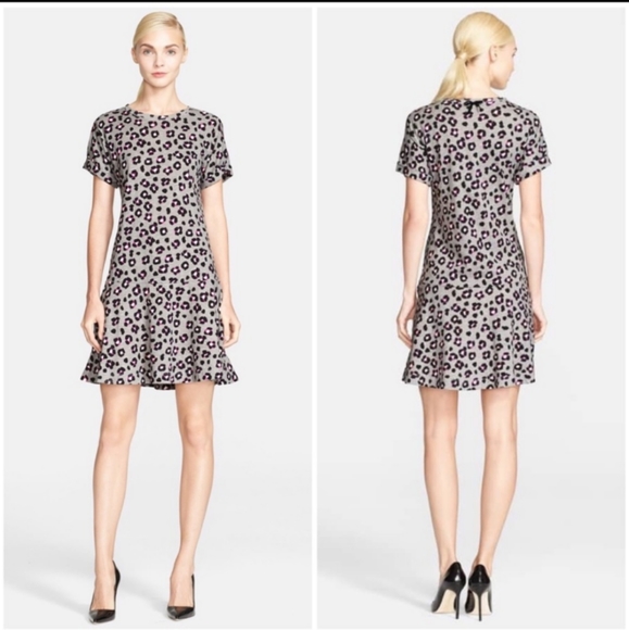 Kate Spade Cyber Cheetah Drop Waist Dress Cotton Size XS - Picture 8 of 8